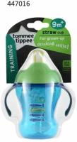 Tommee Tippee Поильник с трубочкой Straw Cup +9m 230 мл зеленый