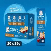 Батончик Gerber фруктово-злаковый с вишней и бананом, с 1 года, 25 г, 20 шт