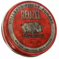 Reuzel Water Soluble High Sheen Pomade - Помада для волос средней фиксации (красная банка) 35 гр