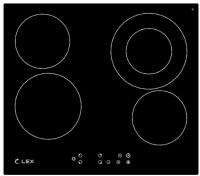 Электрическая варочная панель LEX EVH 641 BL, Hi-Light, независимая, черный