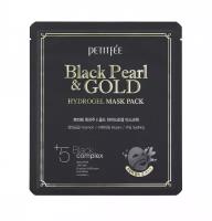 PETITFEE Гидрогелевая маска для лица с золотом и черным жемчугом Black Pearl & Gold Hydrogel Mask 32 г 1 шт