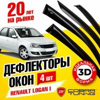Дефлектора на окна Renault Logan I Sd 2005 Серия "Стандарт"