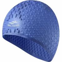 Шапочка для плавания силиконовая Bubble Cap E41538, синяя