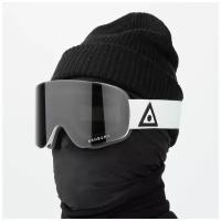 Горнолыжная маска ASHBURY Sonic White Triangle (Dark Smoke Lens/Yellow Spare) 2023