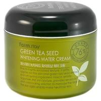 Увлажняющий крем с семенами зеленого чая, выравнивающий тон кожи, 100г, FarmStay