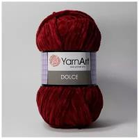 Пряжа YarnArt Dolce (Дольче) 752 вишня 100% микрополиэстер 100г 120м 5шт