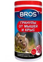 Гранулы от мышей и крыс Bros, 250 гр