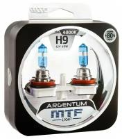 Автолампы H9 - Галогенные лампы MTF Light серия ARGENTUM +80% 4000K