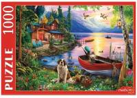 Пазл Рыжий Кот 1000 деталей: Вечерний домик и лодка