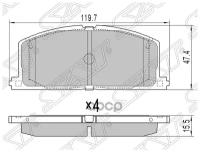 ST04465YZZ50 SAT Колодки тормозные перед TOYOTA COROLLA/SPRINTER/RAUM/SPACIO/CALDINA