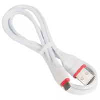 Кабель USB BOROFONE BX17 для Micro USB, 2.4A, длина 1 м, белый