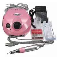 Аппарат для маникюра и педикюра Nail Drill DM-202, 45000 об/мин, розовый