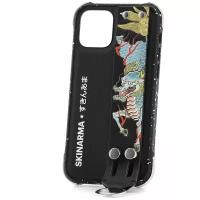 Чехол для iPhone 12/12 Pro Skinarma Shinwa Beruto Kirin, противоударная пластиковая накладка с ремешком, силиконовый бампер с рисуном, кейс с подставкой