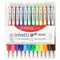 Penac Набор гелевых ручек inketti 12 цветов (BA3601EF-WP12), 12 шт