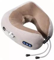 Массажная подушка для шеи 2 в 1 U-Shaped Massage Pillow / Портативный массажер для шеи, плеч и спины / Подушка для поездок и путешествий / Подушка-массажер для мужчин и женщин