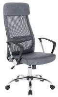 Кресло руководителя Easy Chair BN_Sp_EChair-589 TC сетка/ткань черный/серый, хром