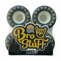 Колёса для скейтборда BroStuff BlackWhite Logo 52 мм 101A