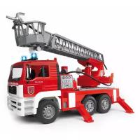 Масштабная модель Bruder 02-771 Пожарная машина MAN с лестницей и помпой с модулем со световыми и звуковыми эффектами