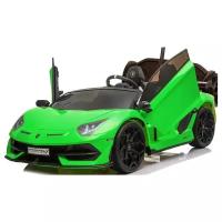 RiverToys Автомобиль Lamborghini Aventador SVJ A333MP-A, зелeный