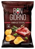 Чипсы Bon Giorno картофельные со вкусом Хамон Де Теруэль, 80г