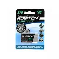 Аккумулятор Robiton 9V Крона, 6F22 (Ni-MH, 270 mAh)