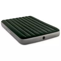 Двуспальный надувной матрас Intex 64763 Downy AirBed + насос (152х203х25см)