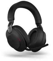 Беспроводные наушники Jabra Evolve2 85 (MS) с микрофоном + адаптер для ПК / Bluetooth (5.0), USB, mini-jack 3.5мм / ANC, Stereo (28599-999-999)