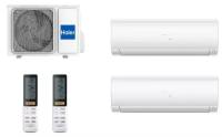 Мульти сплит-система на 2 комнаты Haier Flexis 2U40S2SM1FA + AS25S2SF2FA - White/*2шт. (40м2)