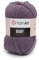 Пряжа для вязания YarnArt 'Baby' 50гр 150м (100% акрил) (852 темно-фиолетовый), 5 мотков