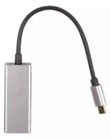 Кабель-переходник USB 3.1 Type-C -->RJ-45 1000Mbps Ethernet, Aluminum Shell, 0.15м VCOM