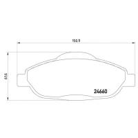 Колодки тормозные передние TEXTAR 2466001