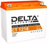 Аккумулятор 12V - 20 А/ч "Delta CT" (YTX20-BS, YTX20H, YB16-B-CX, YB16-B, YB18-A) (CT 1218)