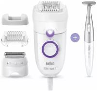 Braun Эпилятор Braun 5-825P Silk-epil 5, white/purple