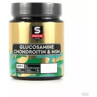 Глюкозамин хондроитин МСМ SportLine Nutrition Glucosamine Chondroitin MSM Powder (300 гр.) (Тропические фрукты) с витамином С