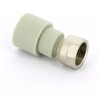 Муфта сварка-В 20 x 3/4" с накидной гайкой PP-R FV-PLAST серый