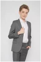 Пиджак школьный для мальчика Шалуны 211073 серый 40, 152