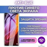 Защитная гидрогелевая пленка на Oppo R9 st / Anti-blue на экран / Противоударная бронепленка с эффектом восстановления на Оппо Р9 ст