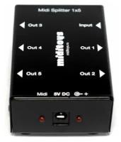 MIDI интерфейс Miditoys Midi Splitter 1x5 BK