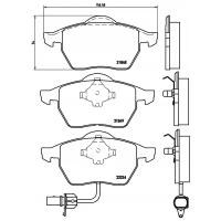 TRIALLI PF 4207 Колодки тормозные FORD GALAXY 95-06/VW SHARAN 95-10 передние