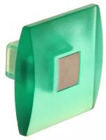 Ручка кнопка PLASTIC 003, пластиковая, зеленая (1шт.)