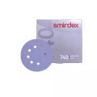 Абразивные круги Smirdex 740 Ceramic 8 отверстий Р80 125мм (упаковка 100шт.)