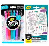 Crayola Crayola Смываемые гелевые ручки Take Note, 6 шт. 58-6505