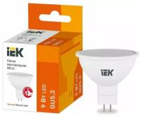 Лампа светодиодная MR16 софит 9Вт 230В 3000К GU5.3 IEK LLE-MR16-9-230-30-GU5