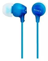 Наушники Sony MDR-EX15LP, mini jack 3.5 mm, синий