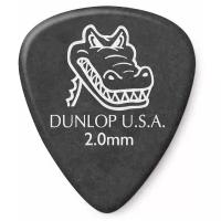 Медиаторы Dunlop 417P2.0 Gator Grip 2,0 мм набор из 12 шт