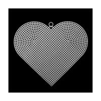Канва пластиковая большая, 'Сердце', 17*15 см, Bestex