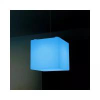 Подвесной куб светильник "Базз" 30 см RGB