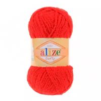 Пряжа для вязания Alize 'Softy' (100% микрополиэстер) (56 красный), 5 мотков