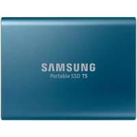 500 ГБ Внешний SSD Samsung T5, USB 3.2 Gen 2 Type-C, синий