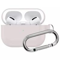 Чехол для Apple AirPods Pro силиконовый InnoZone Hang Case - Песочно-розовый (APP-20C-MK-17)